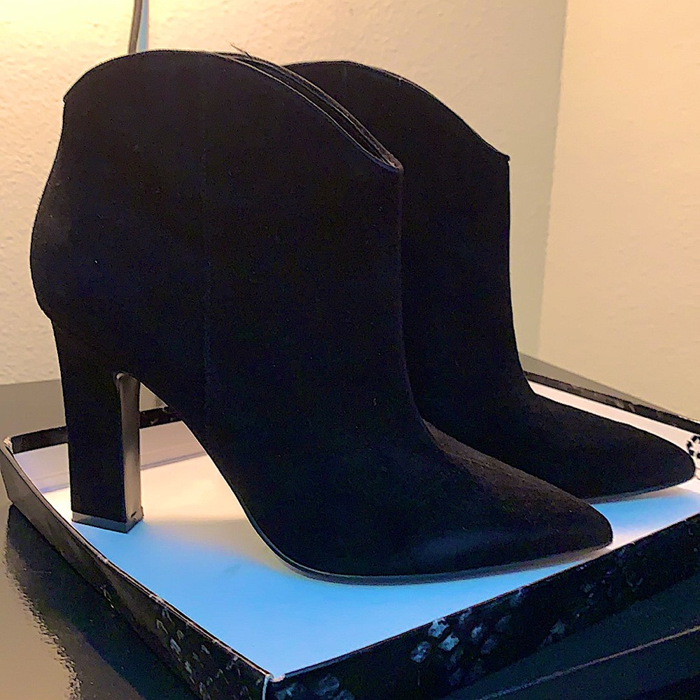 Marc Fisher Black Heeled Bootie